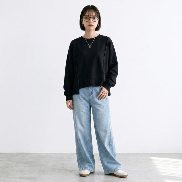 バックZIPプルオーバー