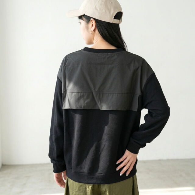 カルゼ切替プルオーバー