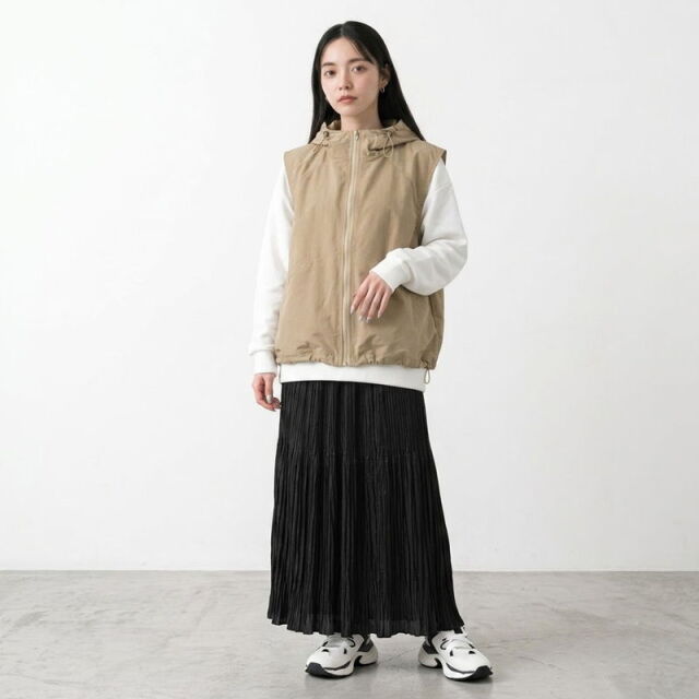 カルゼ切替プルオーバー