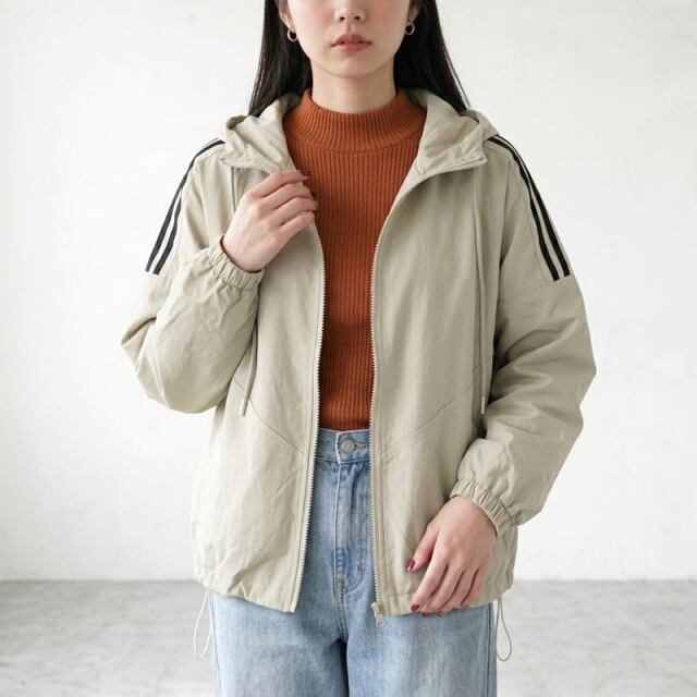 サイドラインフードブルゾン