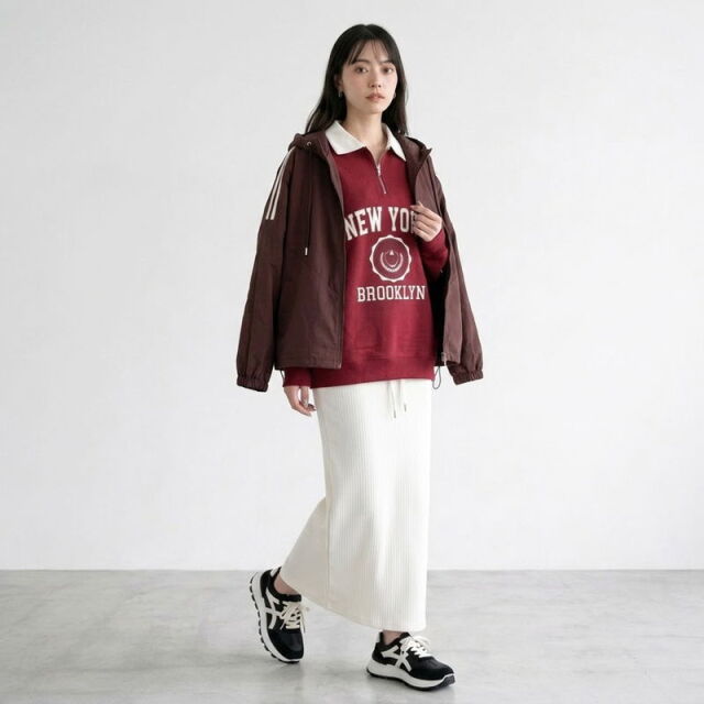 サイドラインフードブルゾン