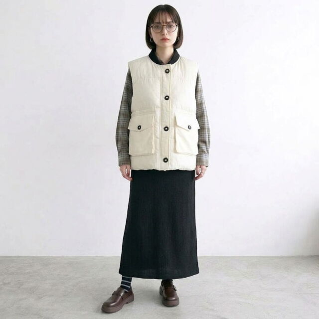 中綿リブベスト