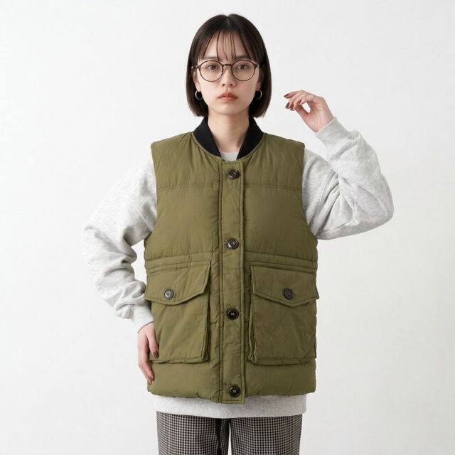 中綿リブベスト
