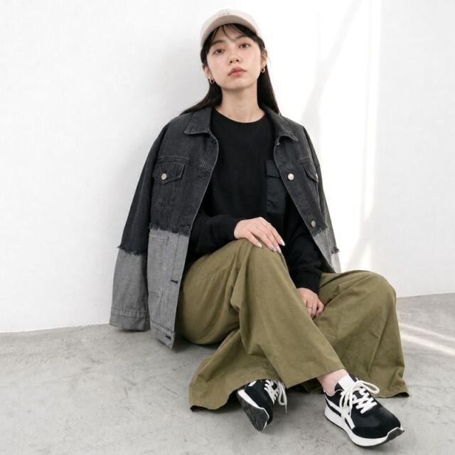 リメイク風デニムジャケット