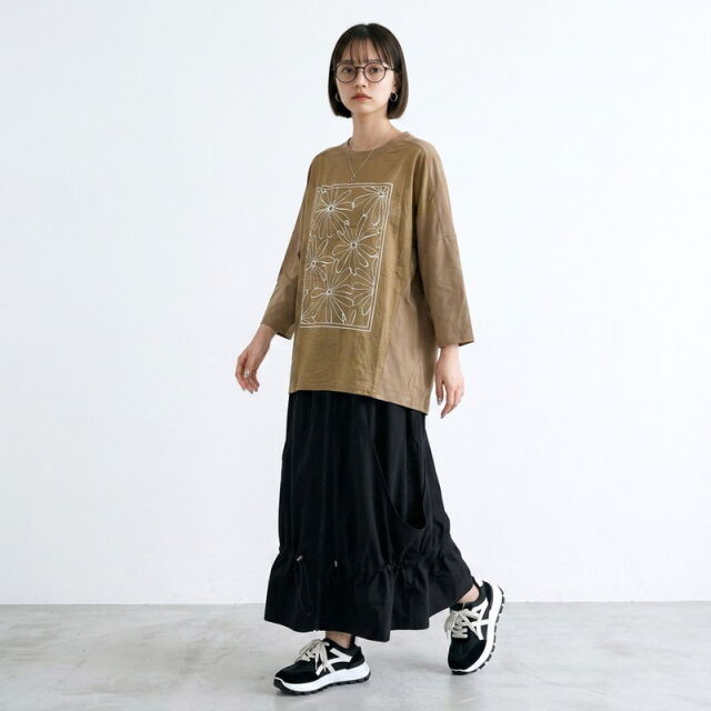 前ZIPドロストスカート