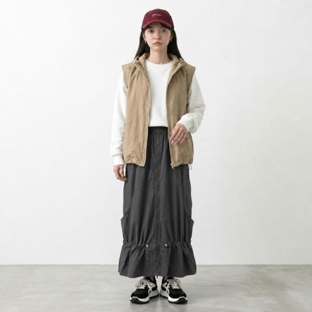 前ZIPドロストスカート