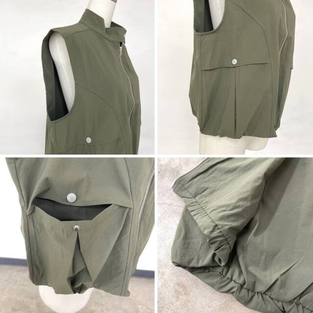 ナイロン風スタンドベスト