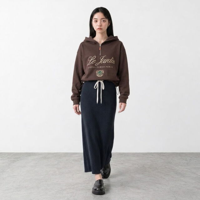 リブIラインスカート