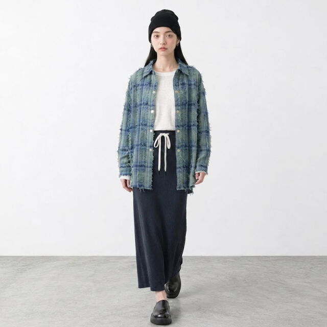 リブIラインスカート