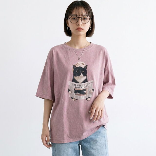 ピグメントネコサングラスBIGTシャツ