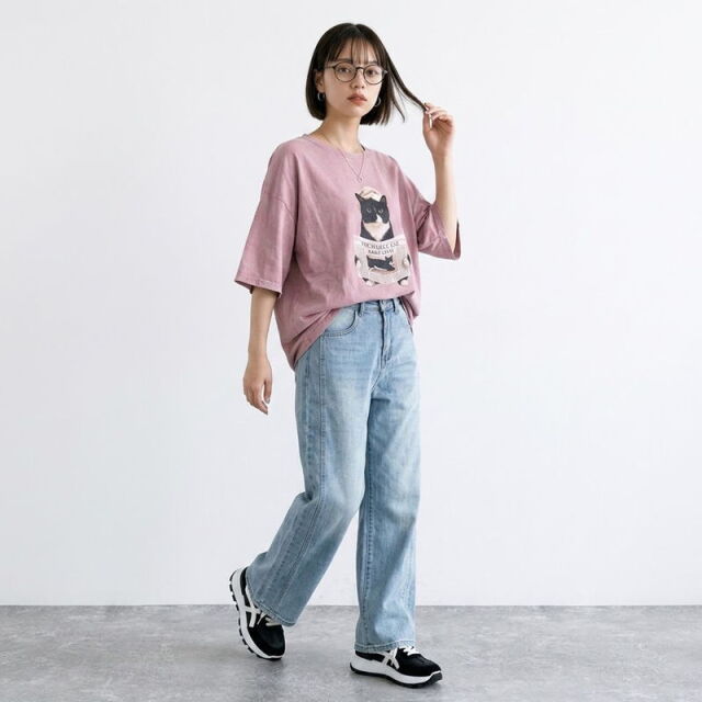 ピグメントネコサングラスBIGTシャツ