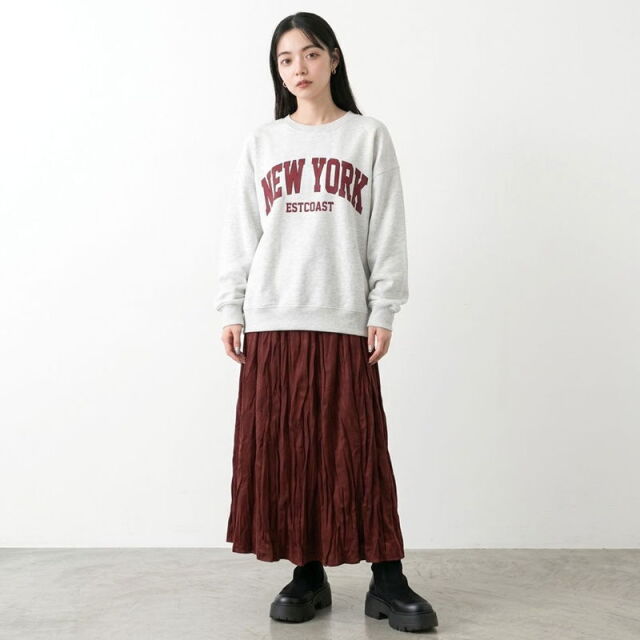 ベロアプリーツスカート