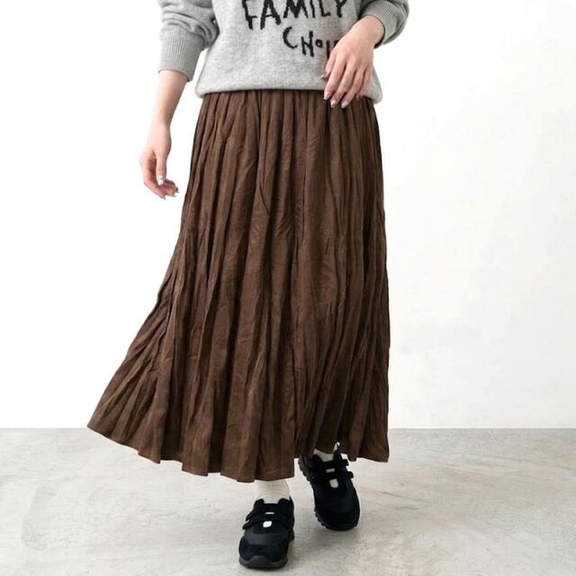 ベロアプリーツスカート