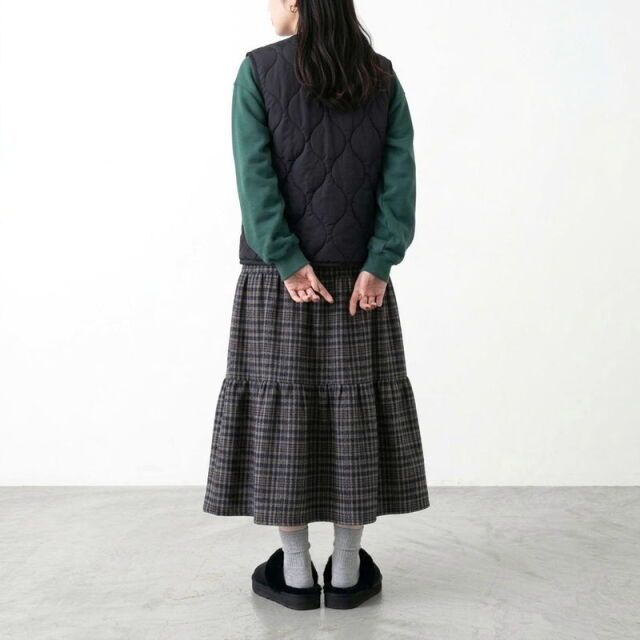 チェックティアードスカート