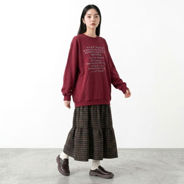 チェックティアードスカート