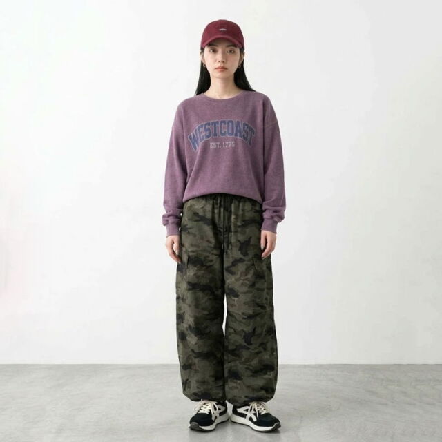 柄カーゴパンツ