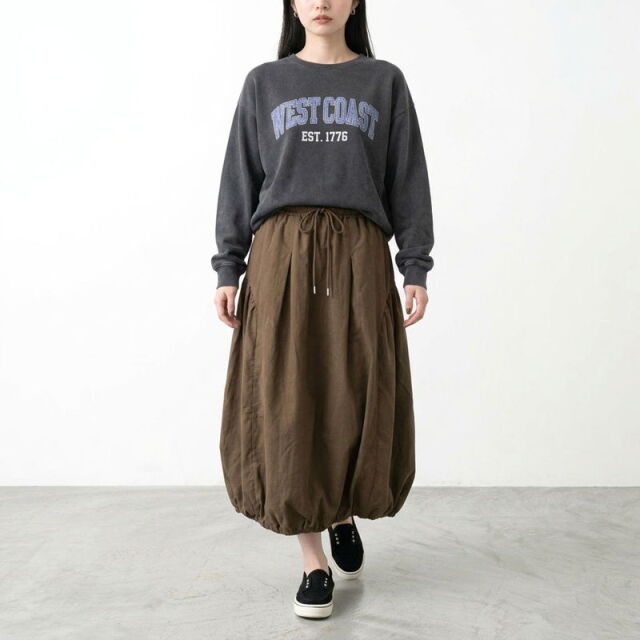 ピーチバルーンスカート