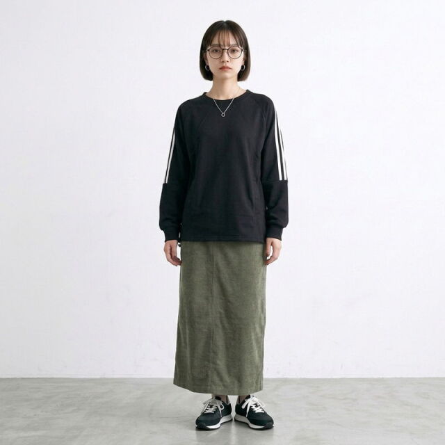 袖ラインプルオーバー