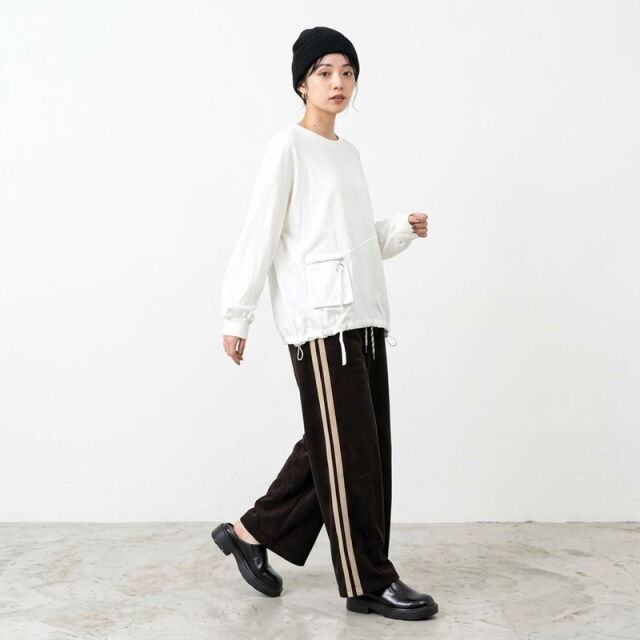 暖ラインコーデュロイパンツ