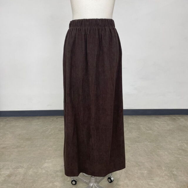 コーデュロイIラインスカート