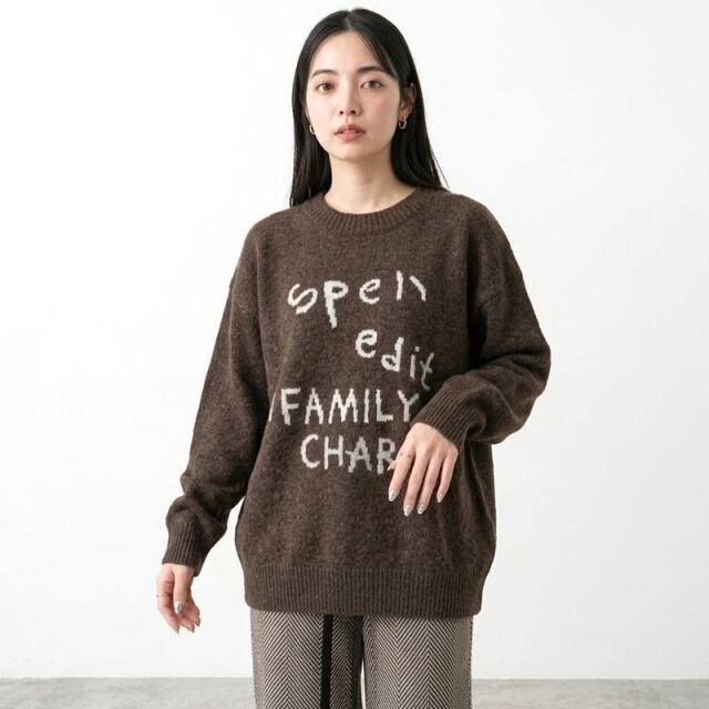 ニットロゴプルオーバー