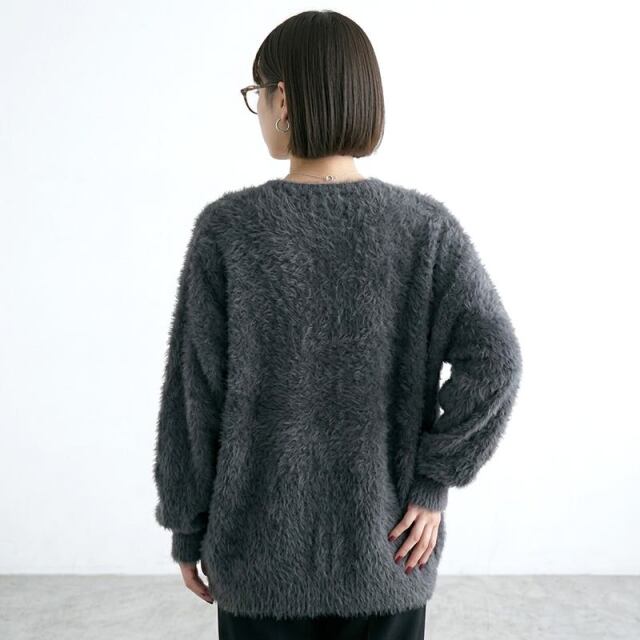 シャギーVカーディガン