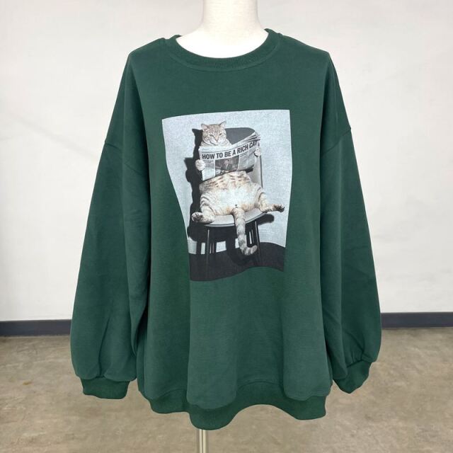 転写ネコプルオーバー