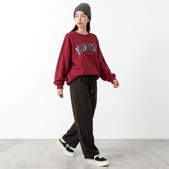 チェックカレッジロゴプルオーバー