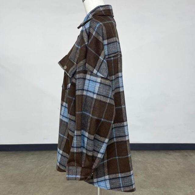シャギーチェックシャツ