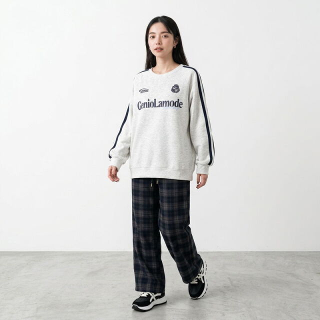 スポーツロゴプルオーバー