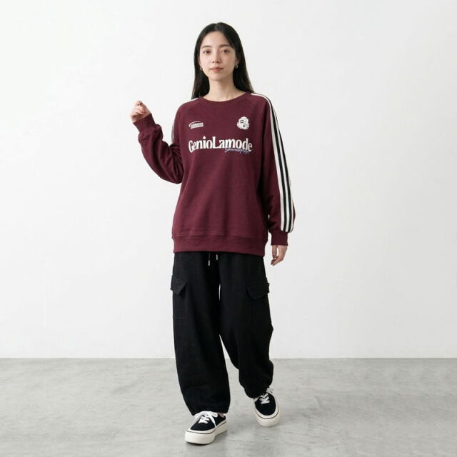 スポーツロゴプルオーバー