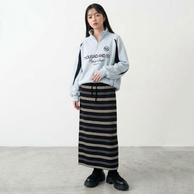 スポーツロゴハーフジッププルオーバー