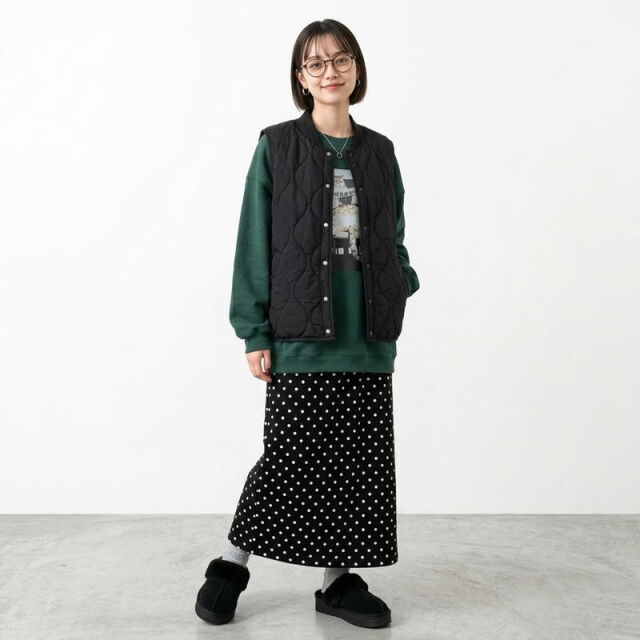 ドットIラインスカート