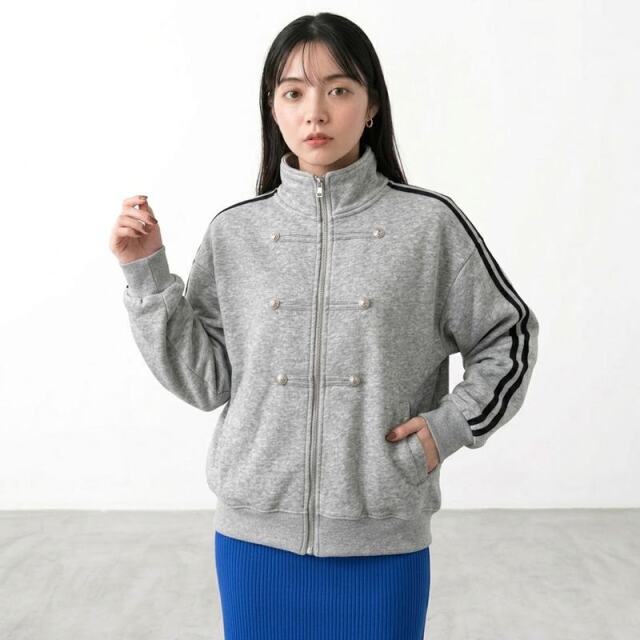 袖ラインナポレオンスタンドカーディガン