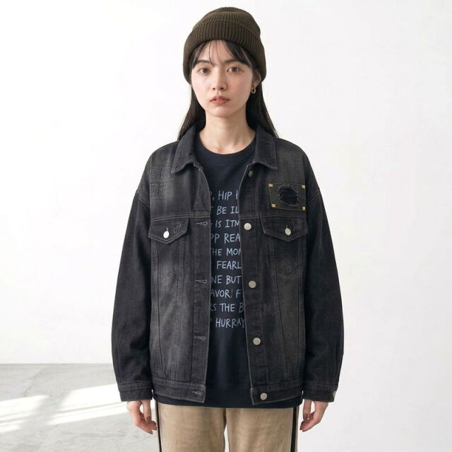 暖デニムジャケット