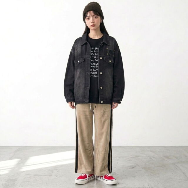 暖デニムジャケット