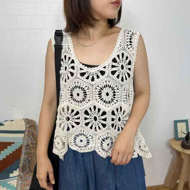 ★medama★A.P.C. TOP PALMYRE クロシェ　ベスト ☆medama様専用☆A.P.C. TOP PALMYRE クロシェ ベスト