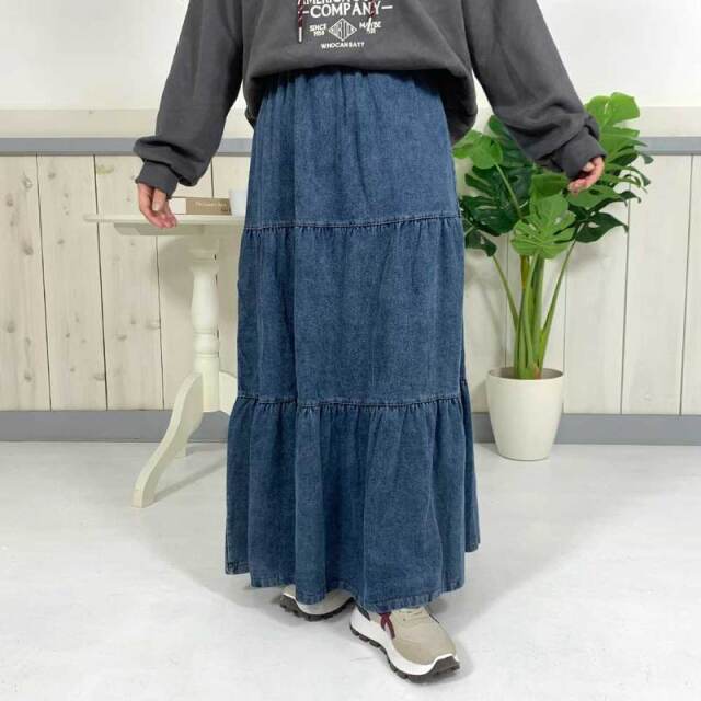 デニムティアードスカート