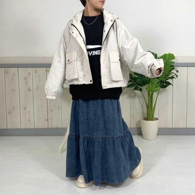 デニムティアードスカート