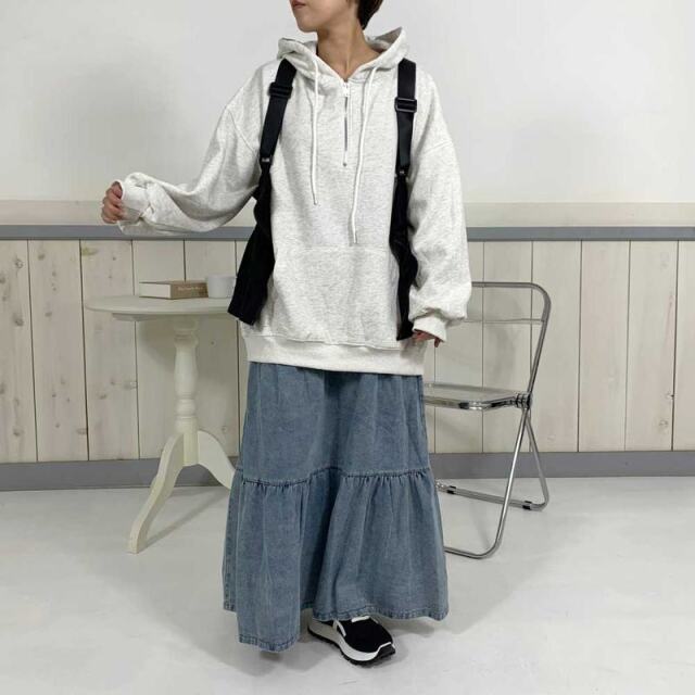 デニムティアードスカート