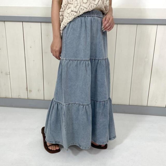 デニムティアードスカート