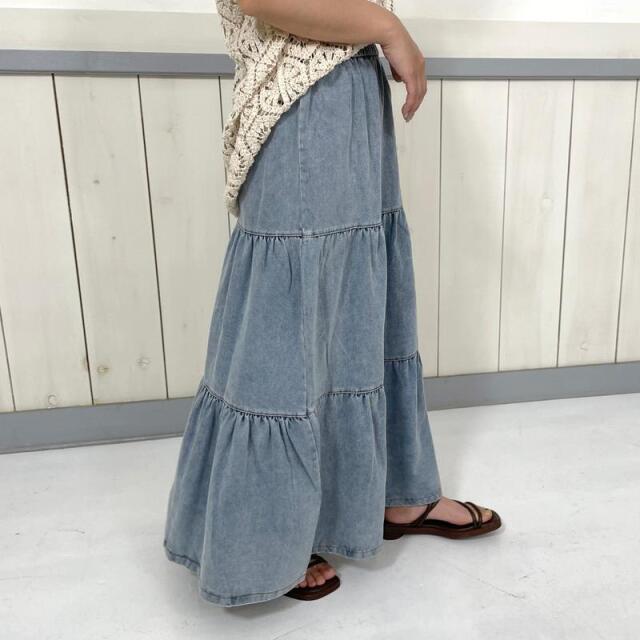 デニムティアードスカート