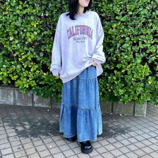 デニムティアードスカート