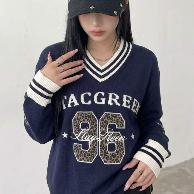 ヒョウ柄ナンバリングチュニック