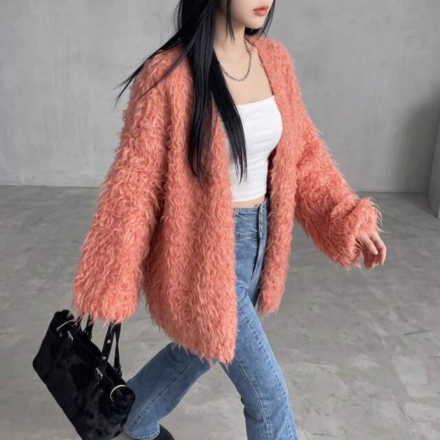 ニットモコモコトッパー