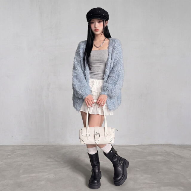 ニットモコモコトッパー