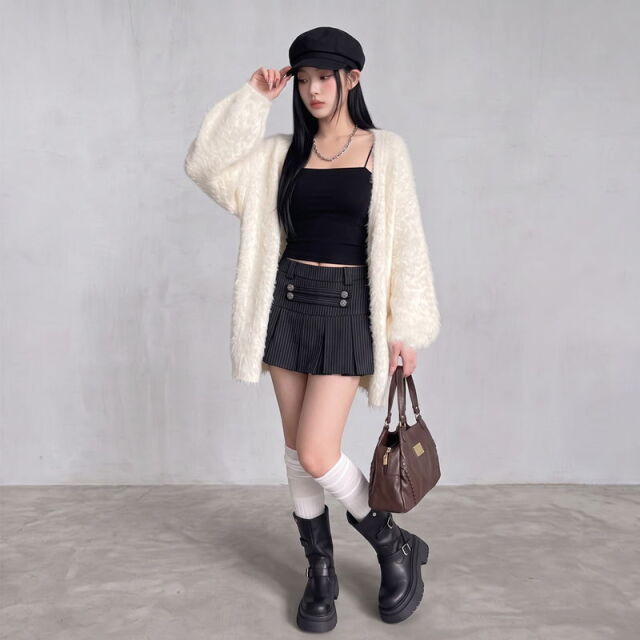 ニットモコモコトッパー