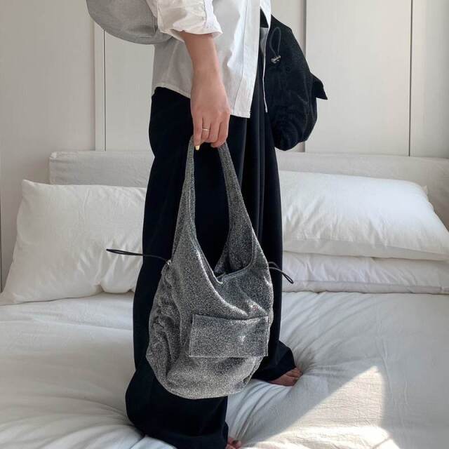 ラメドロストトートバッグ