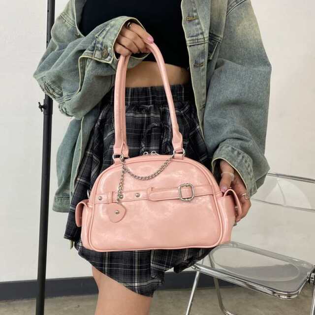 non-hedge チェーンハートチャーム付きミニボストンバッグ|TiMTiM