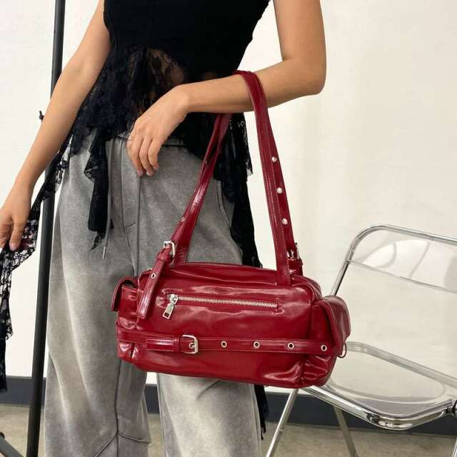 ベルトZIPボストンバッグ